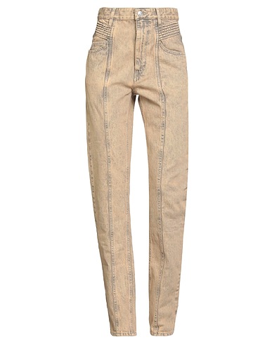 MARANT ÉTOILE Denim pants Beige 100% Cotton
