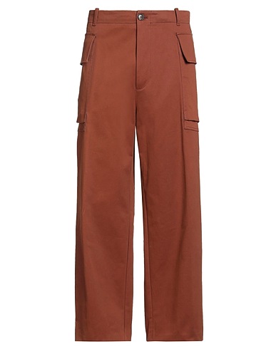 BALLANTYNE Casual trouser Brown 98% Cotton, 2% Elastane