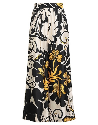 LA DOUBLE J Casual trouser Ivory 100% Silk