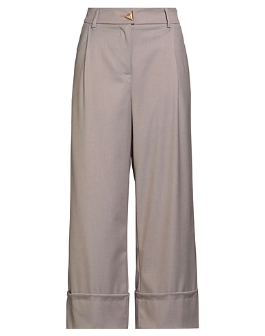 AKEP Casual pants Taupe 64% Polyester, 33% Viscose, 3% Elastane