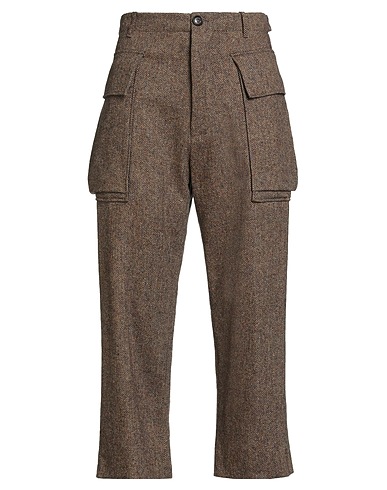 BALLANTYNE Casual trouser Brown 98% Virgin Wool, 2% Elastane