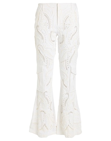 BLUGIRL Casual trouser White 97% Cotton, 3% Elastane