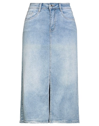JOSEPH RIBKOFF Denim skirt Blue 98% Cotton, 2% Elastane