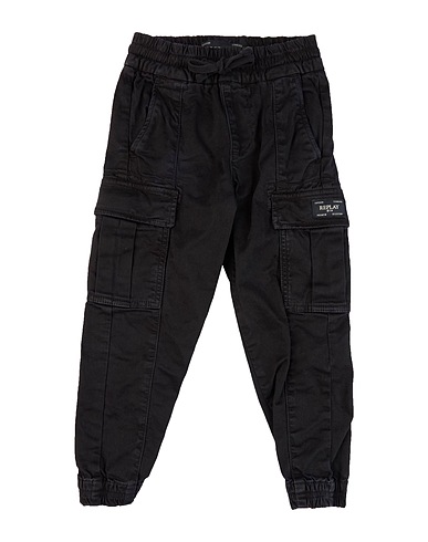REPLAY & SONS Pantalone Nero 97% Cotone, 3% Elastan