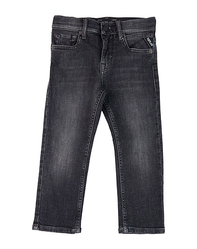 REPLAY & SONS Denim pants Black 99% Cotton, 1% Elastane