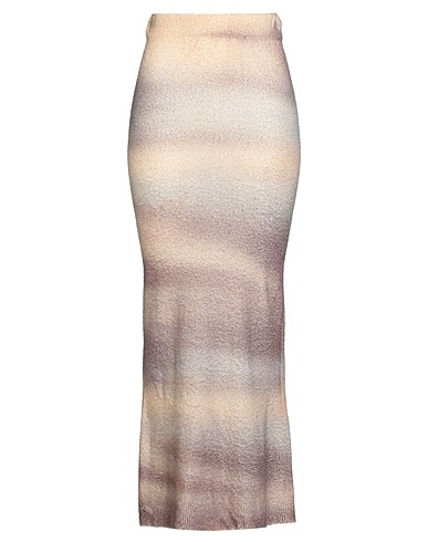 CANESSA Long skirt Beige 82% Cashmere, 18% Polyamide