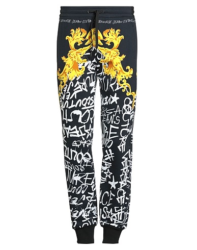 VERSACE JEANS COUTURE Casual trouser Midnight blue 100% Cotton