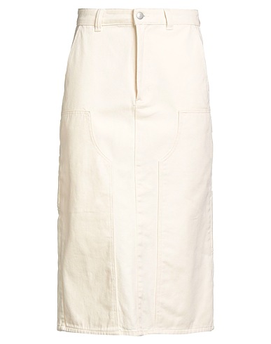 OBEY Denim skirt Cream 100% Cotton