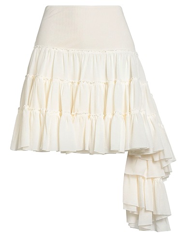 LOEWE Mini skirt Off white 100% Silk