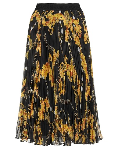 VERSACE JEANS COUTURE Midi skirt Black 100% Polyester