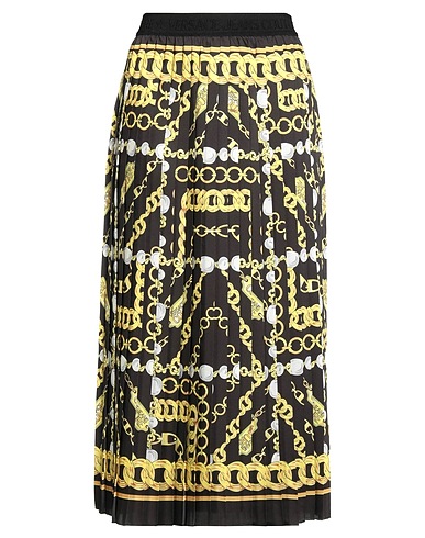 VERSACE JEANS COUTURE Midi skirt Black 100% Polyester