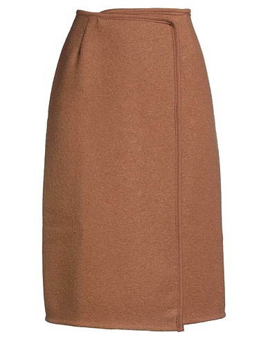 RIER Midi skirt Camel 100% Virgin Wool