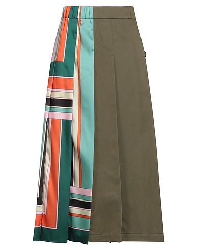 WEEKEND MAX MARA Midi-Rock Militärgrün 100% Baumwolle, Polyester