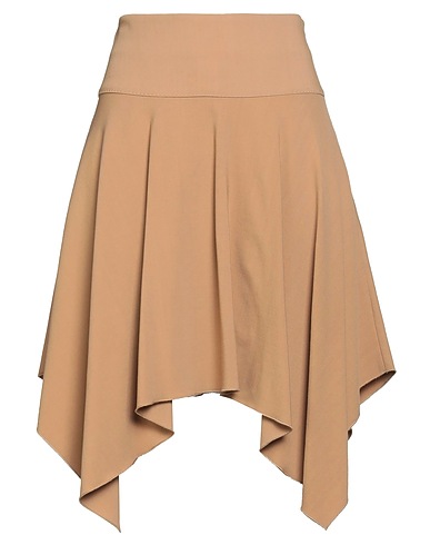 MARIELLA ROSATI Mini skirt Camel 55% Viscose, 40% Wool, 5% Elastic fibres