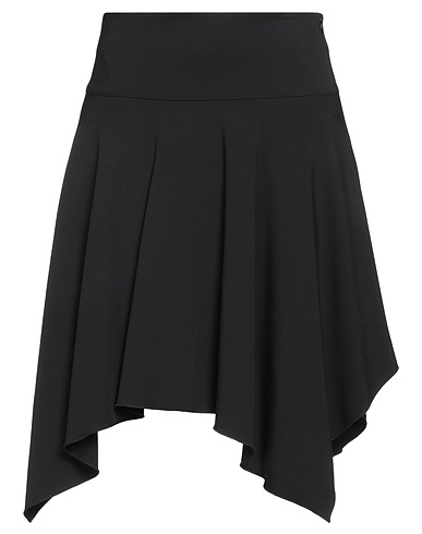 MARIELLA ROSATI Mini skirt Black 55% Viscose, 40% Wool, 5% Elastic fibres
