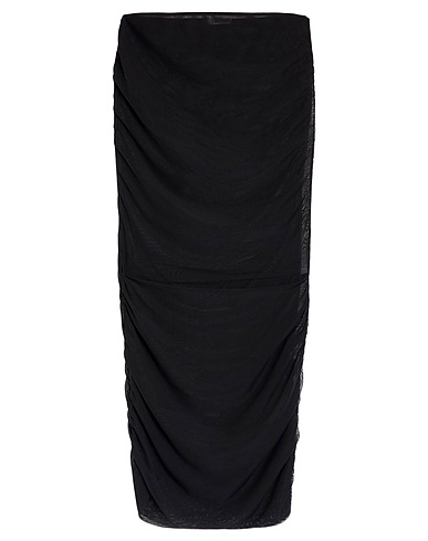 PATRIZIA PEPE Midi skirt Black 95% Polyester, 5% Elastane