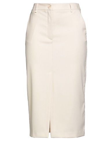 TWINSET Gonna midi Avorio 63% Poliestere, 34% Viscosa, 3% Elastan