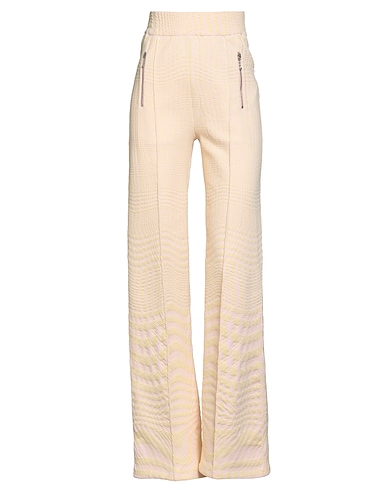 BURBERRY Casual trouser Pastel yellow 56% Wool, 29% Polyester, 14% Polyamide, 1% Elastane