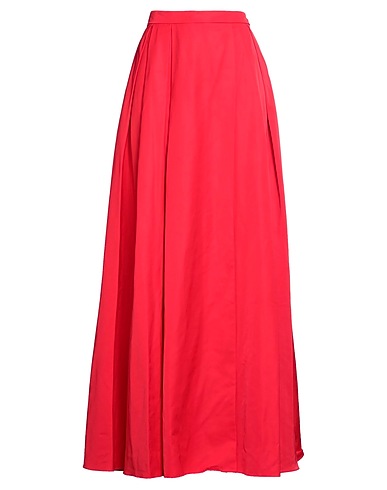 TWINSET Long skirt Tomato red 100% Polyester