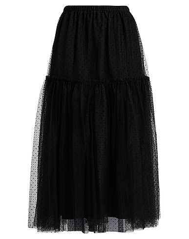 TWINSET Long skirt U&B Black 100% Polyester