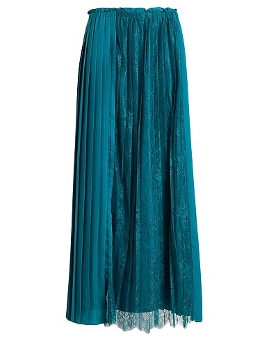 TWINSET Langer Rock U&B Smaragdgrün 100% Polyester