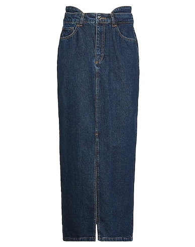 CARACTÈRE Denim skirt Blue 100% Cotton