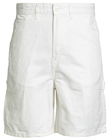 JACK & JONES Shorts & Bermuda PANTS STUDIO White 55% Cotton, 45% Linen