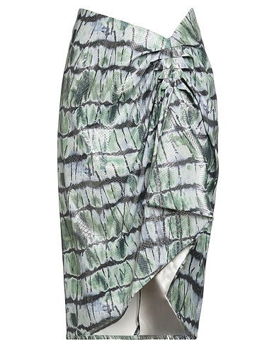 STELLA JEAN Midi skirt Sage green 60% Polyurethane, 40% Polyester
