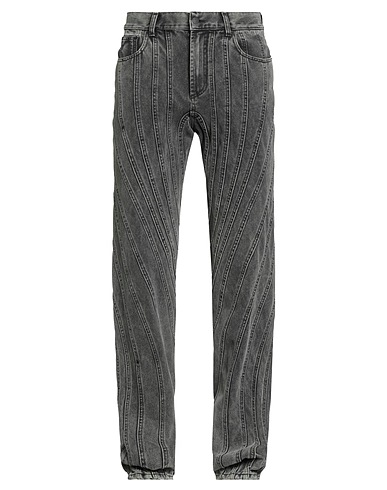 MUGLER Denim pants Black 100% Cotton