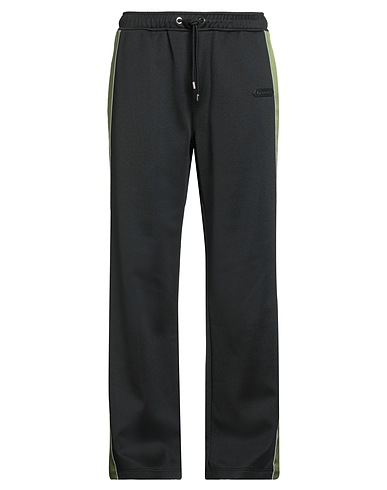 LANVIN Pantalone Nero 62% Poliestere, 28% Cotone, 10% Poliammide, Pelle di bovino, Rayon