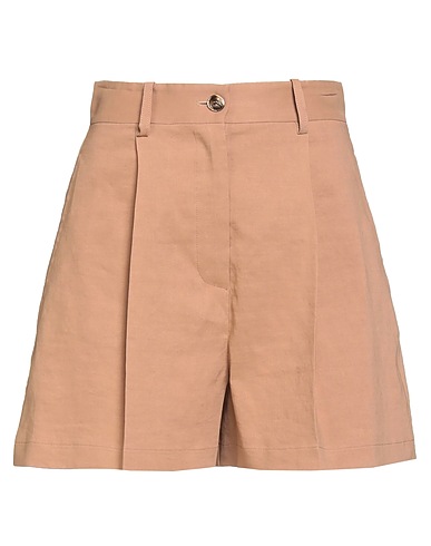 PINKO Shorts & Bermuda Light brown 59% Linen, 38% Viscose, 3% Elastane