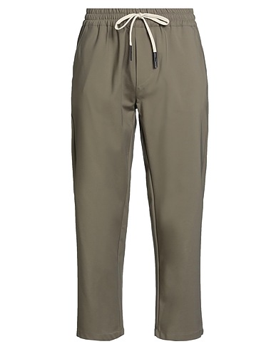 WHY NOT BRAND Casual pants Military green 50% Cotton, 46% Nylon, 4% Lyocell