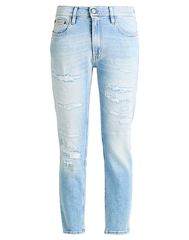 CYCLE Denim pants Blue 99% Cotton, 1% Elastane