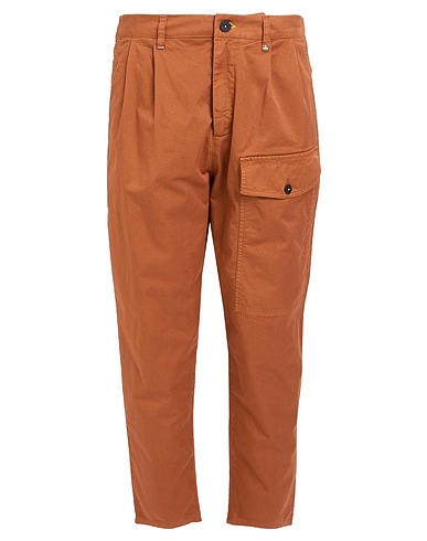 BERNA Casual pants Brown 98% Cotton, 2% Elastane