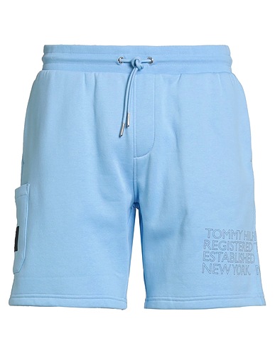 TOMMY HILFIGER Shorts & Bermuda Light blue 70% Cotton, 30% Polyester