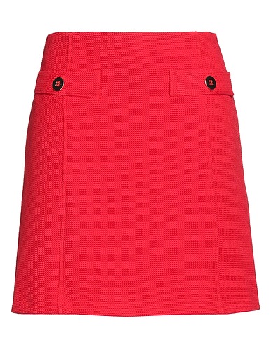 I BLUES Minigonna Rosso 72% Poliestere, 27% Viscosa, 1% Elastan