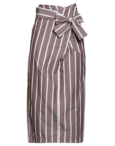 PDR PHISIQUE DU ROLE Midi skirt Grey 69% Cotton, 31% Polyamide