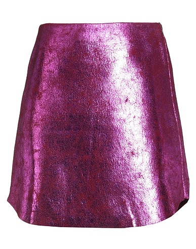 THE M.. Mini skirt Fuchsia 82% Polyester, 16% Viscose, 2% Elastane
