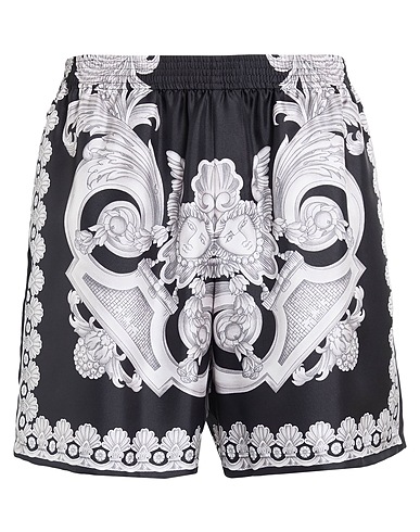 VERSACE Shorts & Bermuda Black 100% Silk