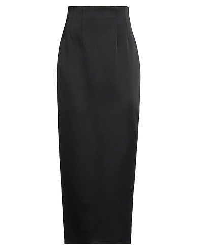 KHAITE Long skirt Black 83% Acetate, 17% Viscose