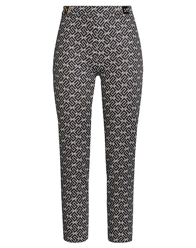 ELISABETTA FRANCHI Casual trouser Black 95% Polyester, 5% Elastane