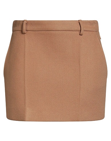 GUCCI Mini skirt Camel 89% Wool, 10% Cashmere, 1% Polyamide