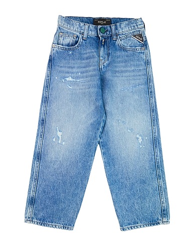 REPLAY & SONS Denim pants Blue 100% Cotton