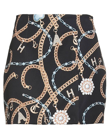 SILVIAN HEACH Mini skirt Black 92% Polyester, 8% Elastane