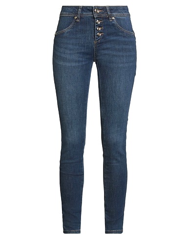 GAUDÌ Denim trousers JEANS Blue 62% Cotton, 20% Polyester, 14% Viscose, 4% Lyocell