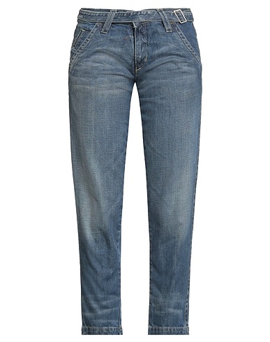 GRIFONI Denim trousers Blue 100% Cotton