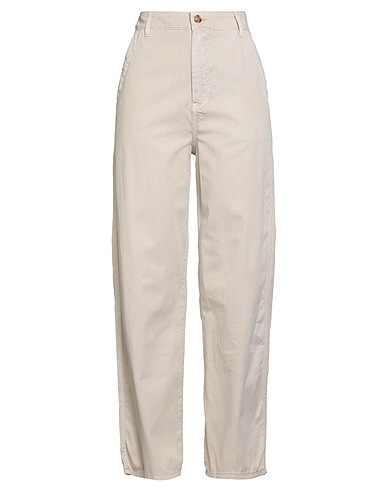 XíRENA Casual trouser Light grey 100% Cotton