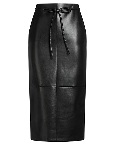 PHILOSOPHY di LORENZO SERAFINI Midi skirt Black 100% Polyester