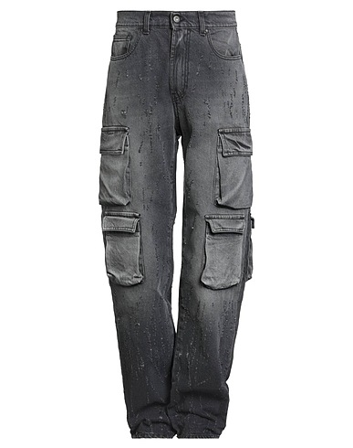 SALVATORE SANTORO Denim trousers Black 100% Cotton