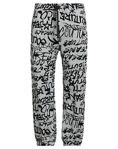 VERSACE JEANS COUTURE Pantalone Grigio 100% Cotone, Poliammide